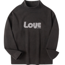 (Single piece) Little Elephant Ham childrens clothing boys bottoming shirt autumn and winter childrens half turtleneck long sleeves medium and large children