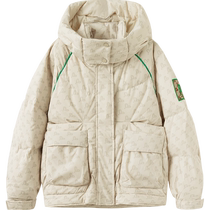 Balabala Childrens Clothing Girls Down Jackets 2024 New Winter Hooded Warm Boys Printed Jackets Trendy and Cool