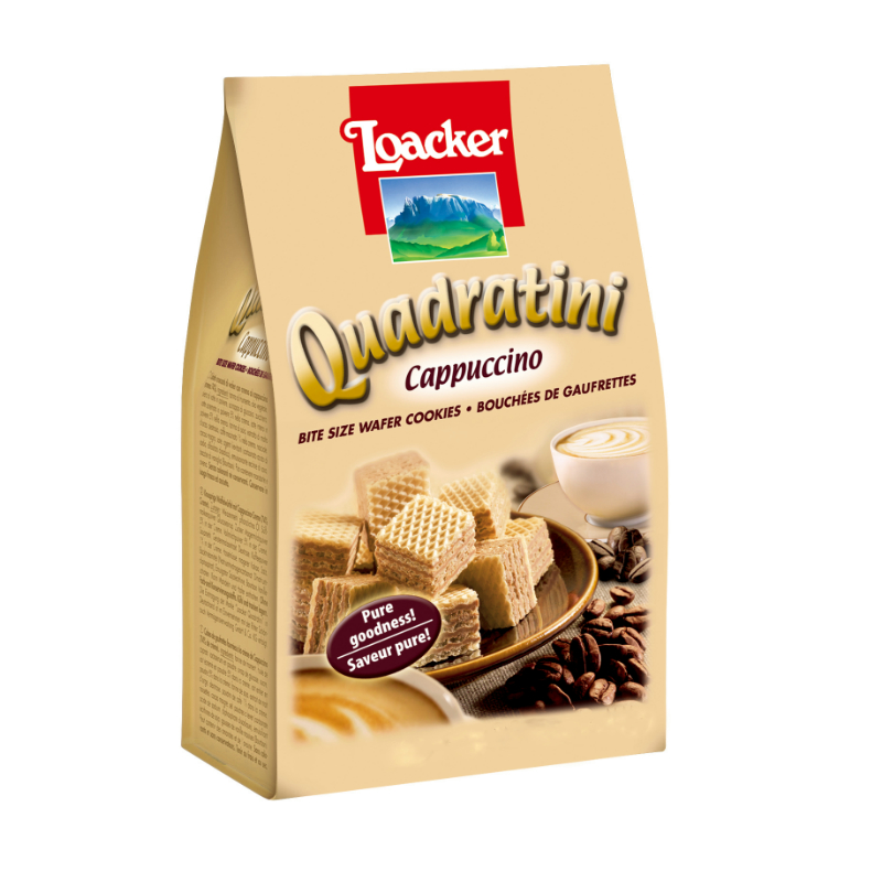 Austria Import Loacker Raijia Wafer Biscuit Cappuccino Flavor 110g Bag