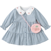 ()David Bella Childrens Clothes Girls Dress Spring 2024 Childrens Baby Skirt Childrens Princess Dress