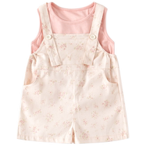 Banxidi girls suits summer clothes new styles childrens sleeveless t-shirts baby girl overalls summer childrens clothes