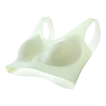 Jingqi Womens Underwear Summer Ultra-Thin Seamless Vest Big Breast Revealing Small Breast Gathering Secondary Breast Breathable Bra