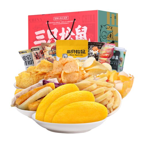 三只松鼠 缤纷水果干大礼包7袋/570g*4件