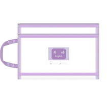 True color subject classification mesh file bag for students large-capacity zipper bag A4 test paper homework thickened storage bag