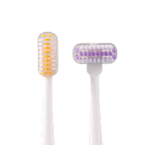 OWI vertical brush toothbrush soft-bristled T-type manual brushing up and down between teeth to protect gums and replace brush head Pasteur brushing removes stains and removes tartar