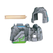 Hape Infrared Induction Tunnel Mountain Set 3-6 Years Old Baby Infant Children Boy Educational Wooden Toy