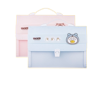 (Xiao Liu Ya) Deli Organ Bag Portable Multi-layer Student Organ Folder Official Document Storage Bag Classification Tags