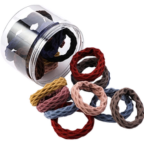 Qianyu hair rope hair tie 40 high elastic and durable hair rope womens simple headwear thickened no interface hair accessories to tie hair