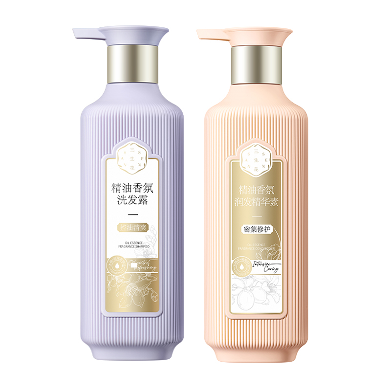 三生花精油香氛控油蓬松洗发水500ml+护发素500ml
