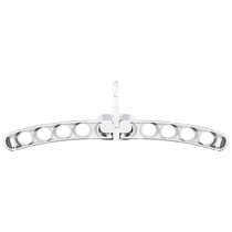 Eight-hole folding clothes drying rack multi-functional storage rack bold simple portable clothes hanger for travel and business trips 1 pack