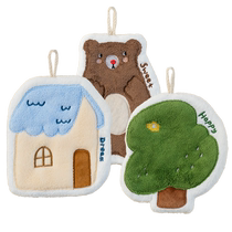 Yiyoujia hanging hand towel small towel absorbent cute kitchen childrens rag plus buy lint-free handkerchief towel