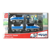 hape smart magnet intercity passenger train non-electric childrens toy baby train model gift for boys and girls