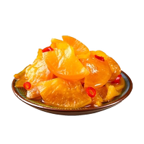 Pickled radish slices 500g*1 can of sweet and sour pickles crispy side dishes slightly spicy kimchi savory side dishes crispy side dishes