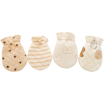 Baby gloves anti-scratch face newborn baby newborn bag hand anti-scratch gloves hand warm protection newborn small thickened winter