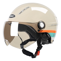 Mustang electric motorcycle childrens helmet summer 3C certified parent-child half helmet battery car male and female safety helmet