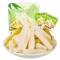 Bibizan Pickled Pepper Crispy Bamboo Shoots 200g*2 Bamboo Shoots Shredded Bamboo Shoots Tender Bamboo Shoots Pickled Bamboo Shoots Snacks Snacks Hot and Sour Snacks