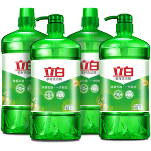 34.9元包邮  立白洗洁精 茶籽洗洁精4KG/箱