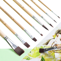 Acrylic paint brush water chalk set oil paint brush professional art painting watercolor brush entry tool set
