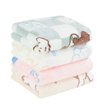 Sanli childrens face towel special for bathing is more absorbent than pure cotton does not shed lint quick-drying skin-friendly and soft small towel