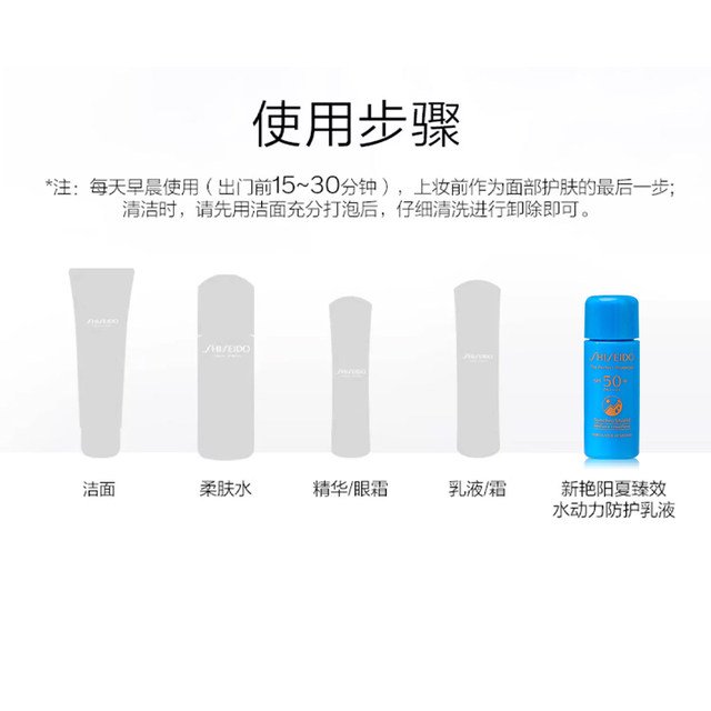 Shiseido/Shiseido Blue Fatty Sunscreen UV Protection Facial Sunscreen 7ml (ຂະໜາດເດີນທາງ)