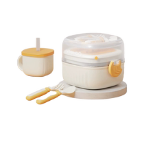 British stainless steel baby food and soup bowl special rice noodles for infants straws snack cups childrens forks and spoons tableware