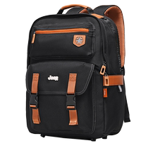 JEEP Jeep student childrens schoolbag large capacity spine protection and load reduction backpack for boys and girls in grades one to six