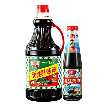 厨邦酱油美味鲜1.25L+金装渔女蚝油315g