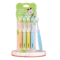 Babu Bean Children Toothbrush Soft Hair Baby 3 To 6-12 Year Old Students Clean Teeth Gums Anti-Tooth Change Tooth Period 4 Lots