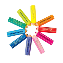 GIOTTO eraser for students leaving no traces pen-shaped rainbow-shaped leather eraser cartoon cute eraser