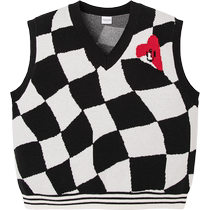 Mini bala bala vest spring and autumn mother and daughter wear girls children baby pure cotton knitted vest sweater parent-child wear