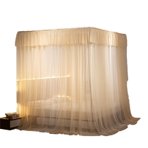 Sleep Baby Princess Style Mosquito Net Home Bold Palace Style Three-Door Floor Mosquito Net Baby Double-layer Yarn Encryption