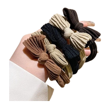 HOUYA rubber band womens hair tie high elasticity does not hurt the hair band rubber band hair tie headband