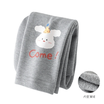 Liyingfang Girls Leggings Autumn and Winter Baby Pure Cotton Outer Wear Girls Warm Trousers Childrens Velvet Pants Winter