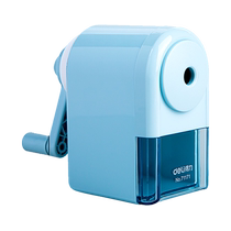 Deli pencil sharpener for primary school students with five-speed adjustment automatic lead-in pencil sharpener childrens hand-cranked pencil
