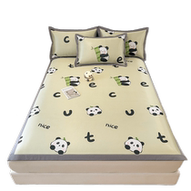 Montagut digital printing thickened summer ice silk mat machine washable mat summer mat bed sheet bed sheet mattress