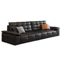 Oley Oulang simple modern Napa leather sofa Nordic style internet celebrity style straight sofa