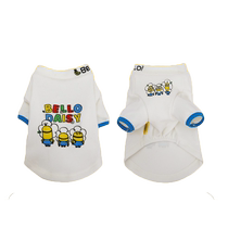 hoopet minions co-branded bottoming shirt pet cute warm Bichon Corgi pajamas autumn and winter dog clothes