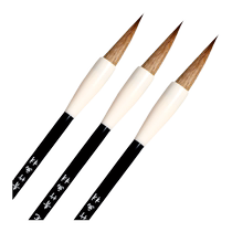 Qingzhu Junziruyu fine brush calligraphy special wolf brush small regular script high-end gift box professional grade sheep brush set
