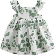 (Mark Jeanne Rufu) Girls Cotton Silk Dress Childrens Skirt Suspender Skirt Summer Dress