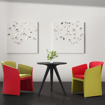 Company lounge area Business negotiation round table and chair combination Reception office creative leisure fabric sofa and chair