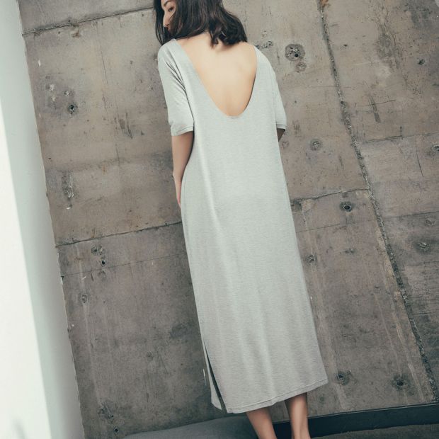 Giải phóng mặt bằng váy ngủ dài nữ modal cotton gợi cảm mùa hè tay ngắn kích thước lớn lỏng lẻo backless dịch vụ nhà áo ngủ 2 dây