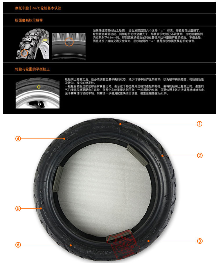 Yamaha tuần tra 125 lốp trước 110 / 70-12 lốp chân không nguyên bản C922 47J xe máy mới - Lốp xe máy lốp xe máy tốt
