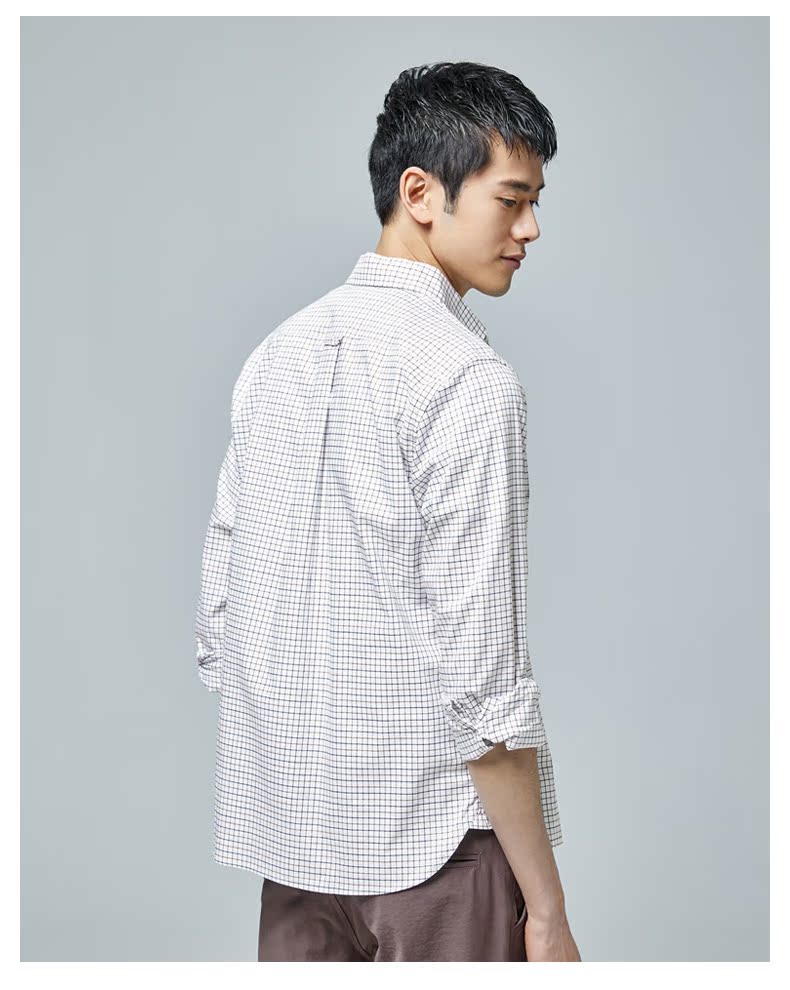 麦 客 2018 xuân hè mới áo cotton kẻ sọc mỏng sơ mi nam thanh lịch giản dị áo nữ công sở