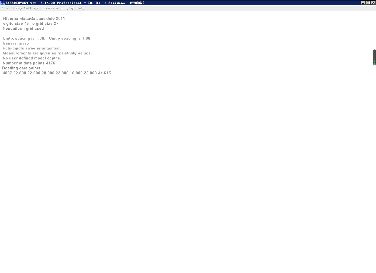 Geotomo RES3DINVx64 Resistivity and IP Inversion Software Version 3.14 upgrades are supported with dongles
