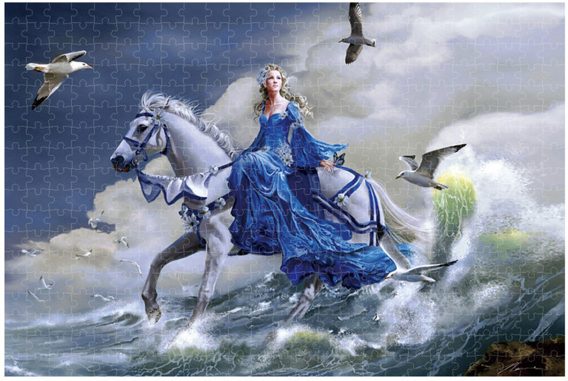 Pure ideal rice cheerful wood 500 pieces 1000 pieces 2000 pieces 4000 pieces large adult puzzle