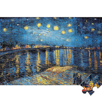 Puzzle 1000 Van Gogh Starry Sky Longhe Starry Night Oil Painting Puzzle Gift Gift