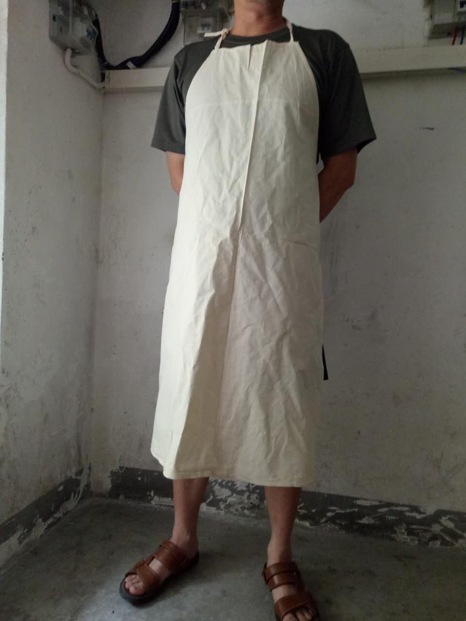 Old-fashioned Apron Pure Cotton Apron Dress Ben White Apron Genuine Goods Price low quality Apron Work Suit