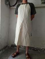 Vintage apron cotton apron this white apron real price low quality good apron work clothes