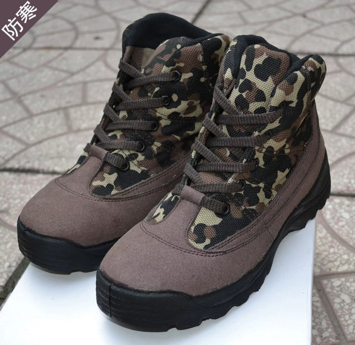 Snow Boots Man Outdoor High Drum Warm Wear Cotton Boots Cold Outer Shoes Non-slip Winter Tide Shoes Ingléen Anti Chilling Shoes Laubo