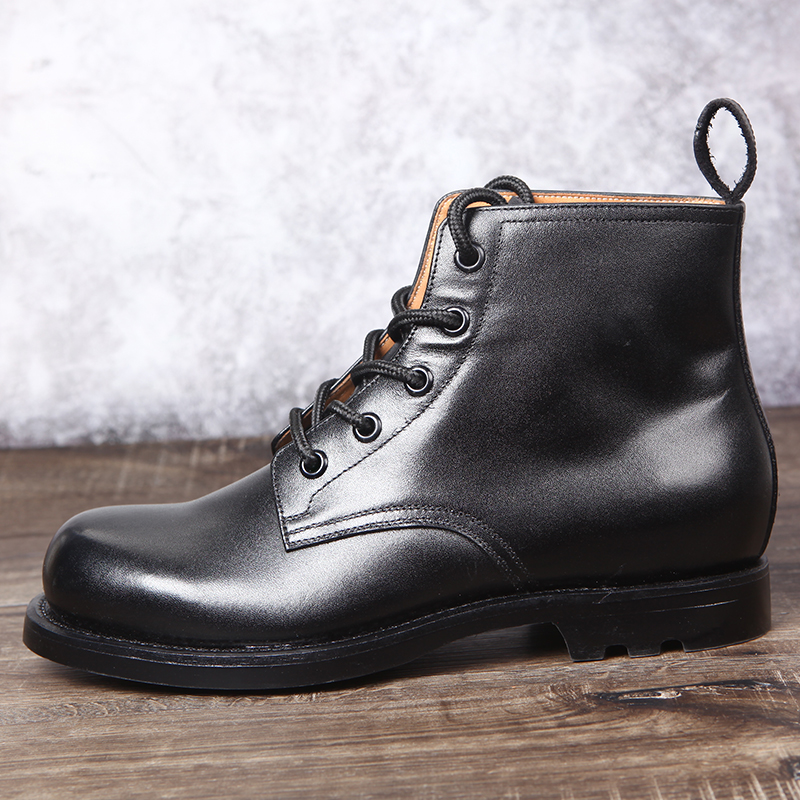 3516 3516 plant 87 Ships Leather Shoes Man Head High Cylinder Leather Shoes Head Layer Bull Leather Boots Man Retro 55 Style High Waist Genuine Leather Shoes